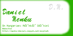 daniel menku business card